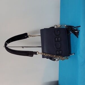 BCBG Crossbody Flap Closure Gold Strap Chain (Paris)